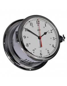 Royal 180 - Quartz Klok - Arabisch - Verchroomd - Schatz 1881 - Scheepsinstrumenten - 483 CA - € 335,00