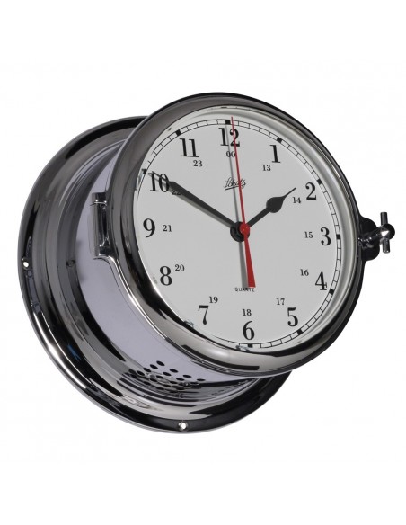 Royal 180 - Quartz Klok - Arabisch - Verchroomd - Schatz 1881 - Scheepsinstrumenten - 483 CA - € 335,00