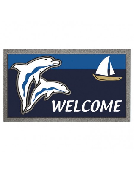 Entreemat Anti-Slip Met Dolfijn - The Captain's Collection - Nautische Accessoires - 36.3498 - € 32,50