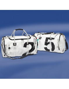 Ronde Zeildoek Reistas - Sea Mate - Zwart - Trend Marine - Zeildoek Tassen - TM1027.2 - € 124,95