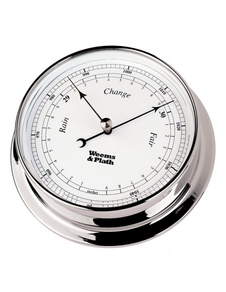 Endurance I 125 - Barometer - Verchroomd - 152 mm - Weems & Plath - Scheepsinstrumenten - BAC3101C - € 194,95