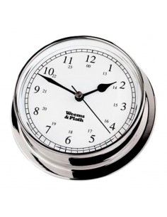 Endurance I 85 - Quartz Klok - Arabisch - Verchroomd - 108 mm - Weems & Plath - Scheepsinstrumenten - BAC3118 - € 149,95