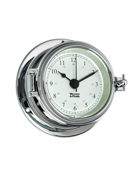 Endurance II 105 - Quartz Klok - Arabisch - Verchroomd - 121 mm - Weems & Plath - Scheepsinstrumenten - BAC3180 - € 179,95