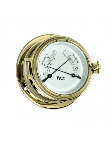 Endurance II 105 - Thermometer / Hygrometer - Messing - 121 mm - Weems & Plath - Scheepsinstrumenten - BAC3184 - € 189,95