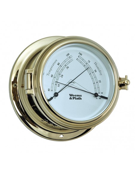 Endurance II 115 - Thermometer / Hygrometer - Messing - 152 mm - Weems & Plath - Scheepsinstrumenten - BAC3188 - € 239,95