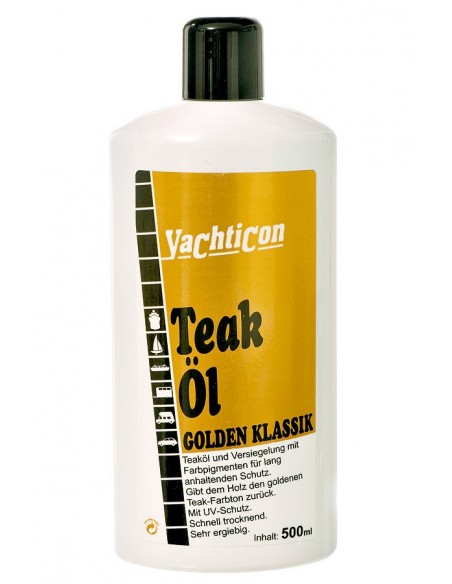 Teak Olie - Klassiek - Goud - 500 ml - Yachticon - Onderhoud - 02.0737.00 - € 21,50