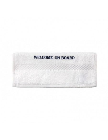 Gastendoekje - Wit - 30 x 50 cm - Welcome On Board - Textiel - 10149804 - € 4,50