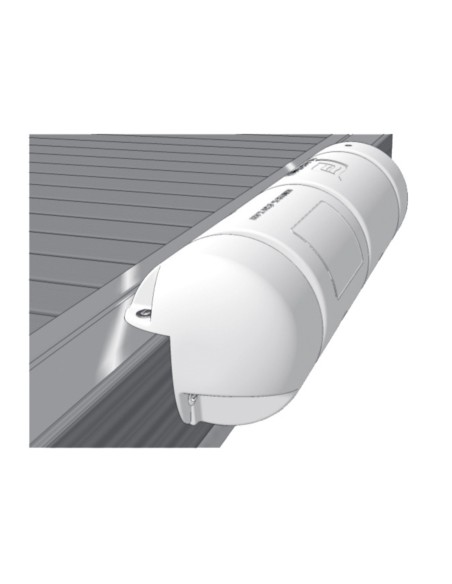 Steigerbumper driekwart rond Ø25 x 90 cm wit - On-Deck - On-Deck - ODA30102 - € 86,50