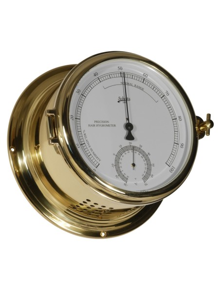 Royal Marinier 180 - Haarhygrometer - Thermometer - Messing - Schatz 1881 - Scheepsinstrumenten - 480 HT - € 323,75