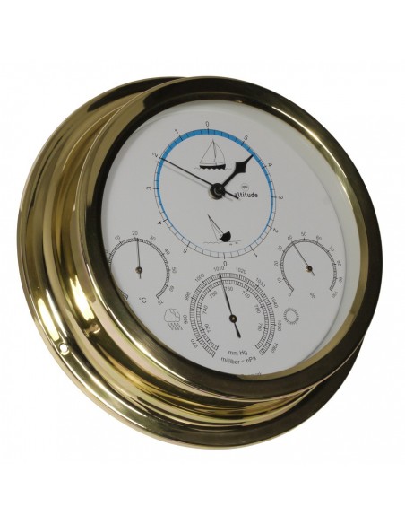 Getijdenklok / Barometer / Thermometer / Hygrometer - 224 mm - Altitude - Scheepsinstrumenten - 880 IM-BTH - € 149,00