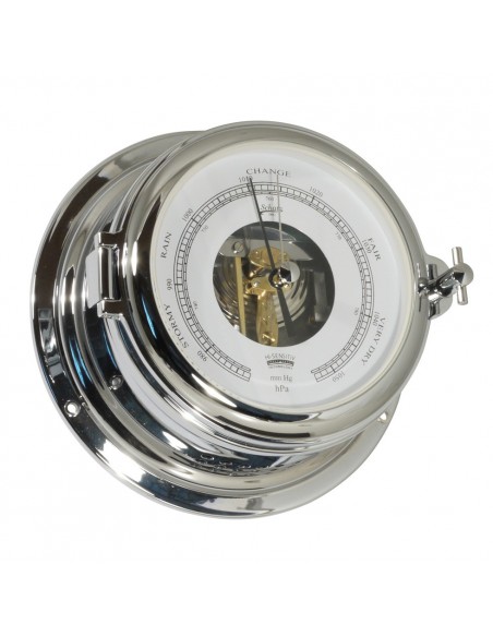 Midi 155 - Barometer - Open Wijzerplaat - Verchroomd - Schatz 1881 - Scheepsinstrumenten - 453 BO - € 379,00