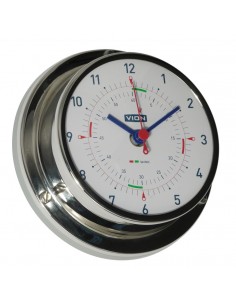 Quartz Klok - Glanzend RVS - 97 mm - VION - Scheepsinstrumenten - A080 C - € 105,00
